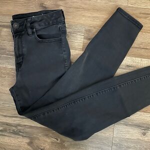 American Eagle Distressed Charcoal Jeans